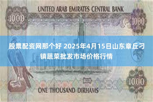 股票配资网那个好 2025年4月15日山东章丘刁镇蔬菜批发市场价格行情